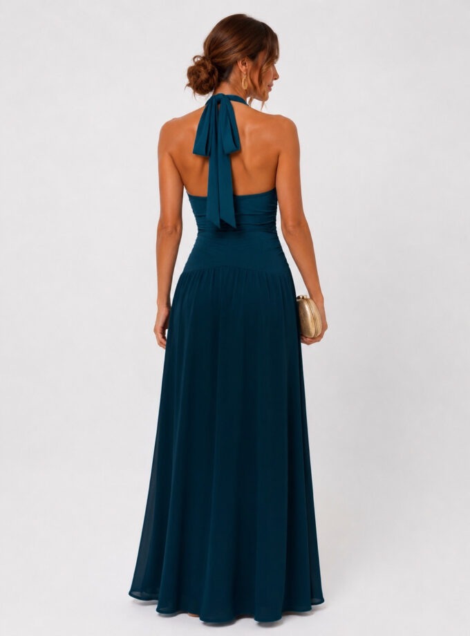 Vestido Katy petróleo