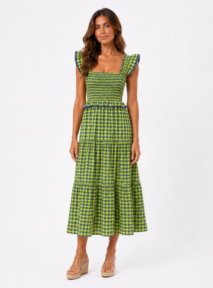 Vestido flúor celeste