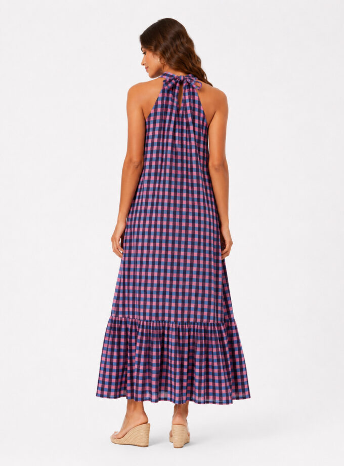 Vestido vichy azul