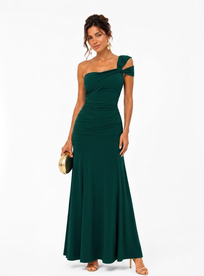 Vestido Elma verde botella