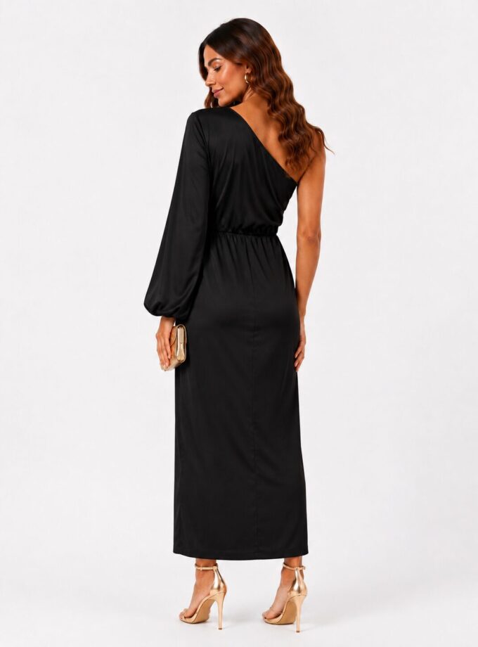 Vestido raso negro