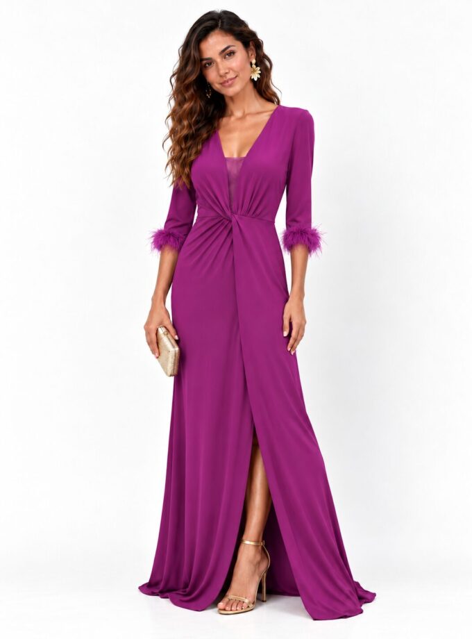 Vestido Carmen buganvilla