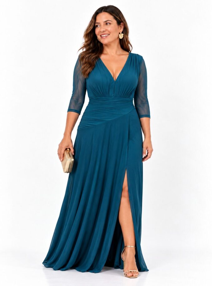 Vestido Olivia petróleo