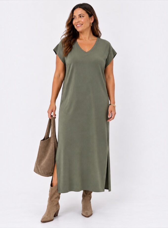Vestido tachas verde