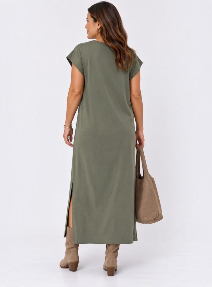 Vestido tachas verde
