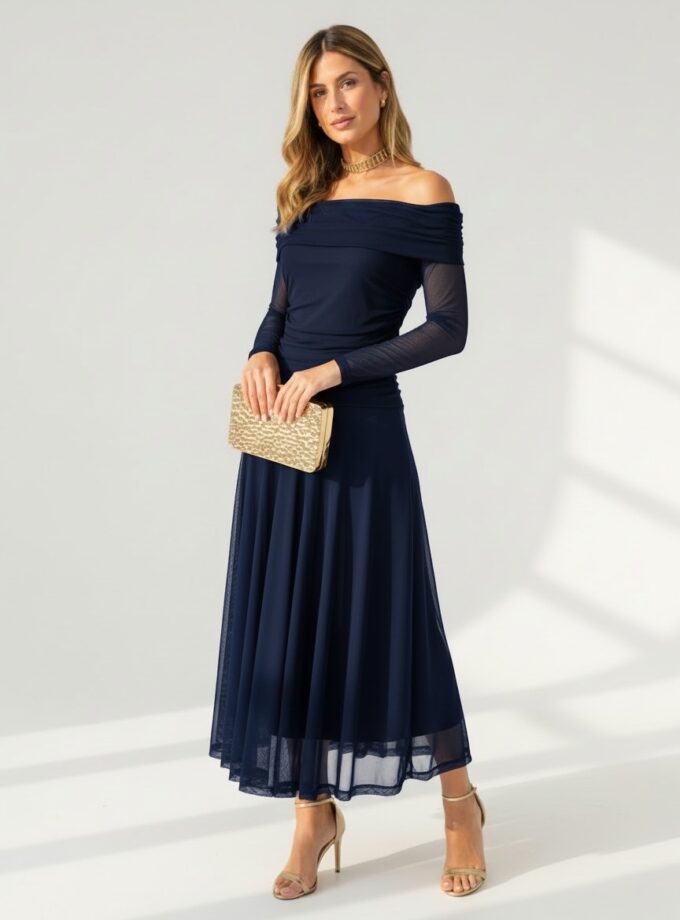 Vestido Matilda marino