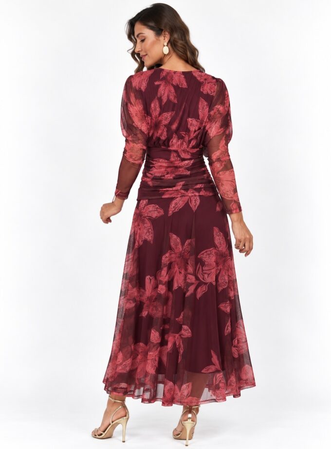 Vestido Bali burdeos