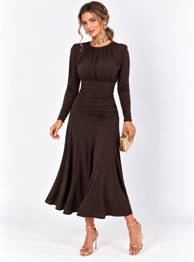 Vestido Gardenia chocolate