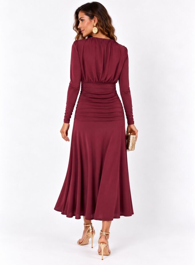 Vestido Gardenia cereza